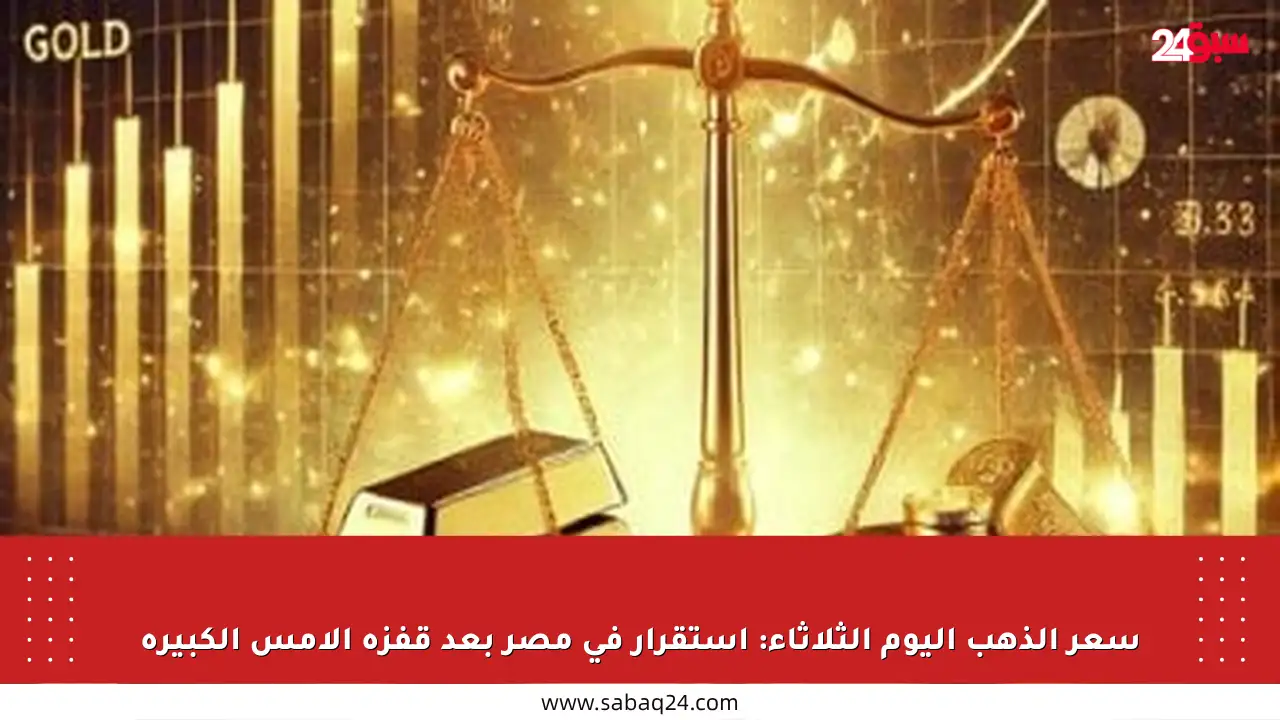 سعر الذهب اليوم الثلاثاء: استقرار في مصر بعد قفزة الأمس الكبيرة